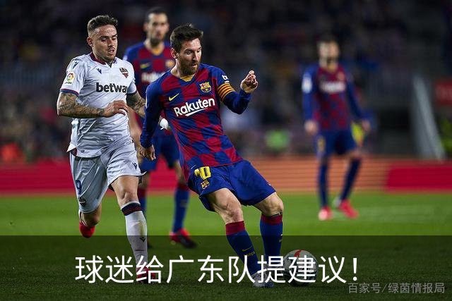 球迷给广东队提建议！