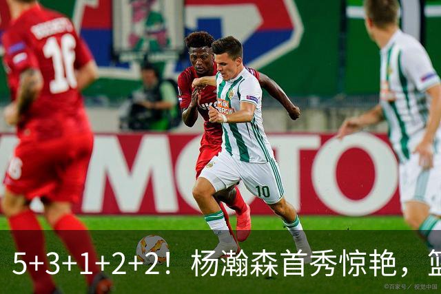 5+3+1+2+2！杨瀚森首秀惊艳，篮下轻巧吃饼，命中三分后全队起立